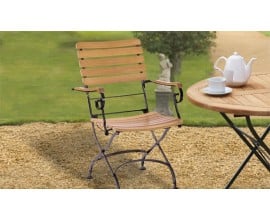 Strong Garden Chairs | Teak Wood and Metal Chairs