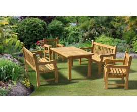 Solid Garden Table and Chairs | Balmoral Teak Dining Sets