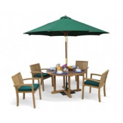 Outside Table and Chairs | Patio Furniture Set | Teak Dining Set