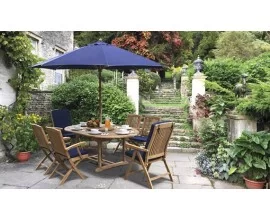 Garden Table and Reclining Chairs | Reclining Garden Set