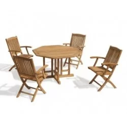 Garden Table and Reclining Chairs | Reclining Garden Set
