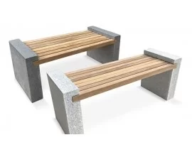 Granite Benches | Gallery Benches | Granite and Teak Benches