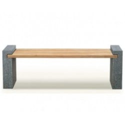 Granite Benches | Gallery Benches | Granite and Teak Benches