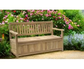 Garden Storage Benches | Outdoor Storage Benches | Teak Storage Bench