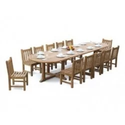 12 Seater Garden Table & Chairs |12 Seat Dining Set |12 Seat Patio Set