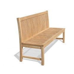 Canterbury Teak Garden Benches without arms | Armless Outdoor Benches