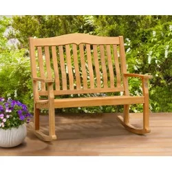Teak Rocking Benches | Garden Rocking Benches | Outdoor Rocking Bench