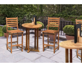 Teak Bar Sets | Bar Table and Chairs | Garden Bar Sets