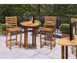 Teak Bar Sets | Bar Table and Chairs | Garden Bar Sets