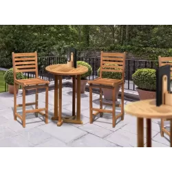 Teak Bar Sets | Bar Table and Chairs | Garden Bar Sets