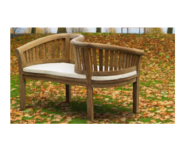 Teak Banana Benches | Curved Tub Chairs | Banana Coffee Sets