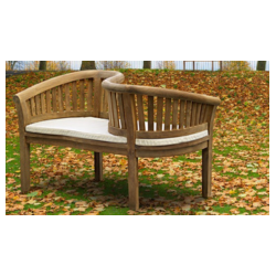 Teak Banana Benches | Curved Tub Chairs | Banana Coffee Sets