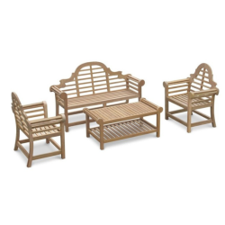 Lutyens-style Teak Garden Furniture | Lutyens-Style Benches and Chairs