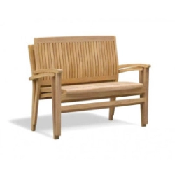 Teak Garden Bench | Outdoor Stacking Bench | 2 Seater Bench