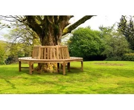 Teak Tree Seats | Tree Benches | Circular Tree Bench | Half Tree Seat