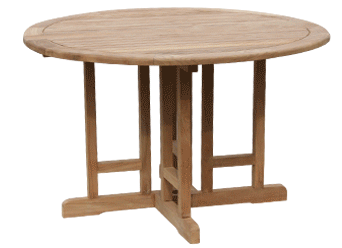 Berrington Round Teak Folding Table 