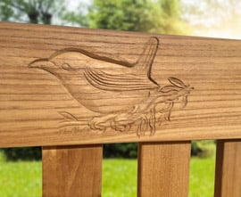 Memorial Benches | Commemorative Bench | Wood Carving