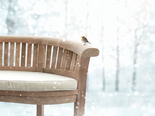 teak furniture can be left in the garden in winter