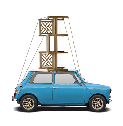 Teak Furniture Collection Mini Car rooftop