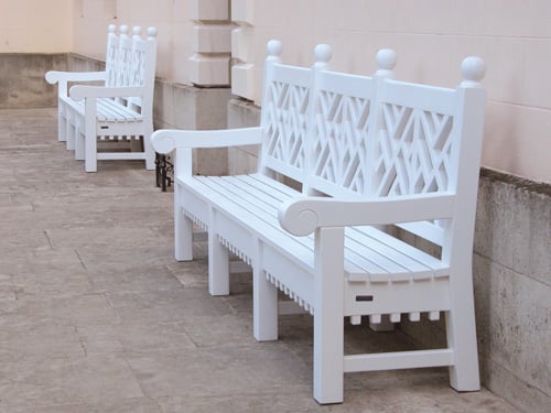 painted teak furniture