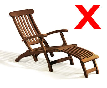 we don't recommend oiling your teak furniture