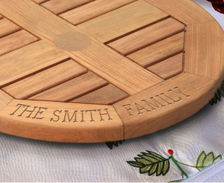Carved Lazy Susan
