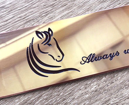 Engraved Brass Plaque